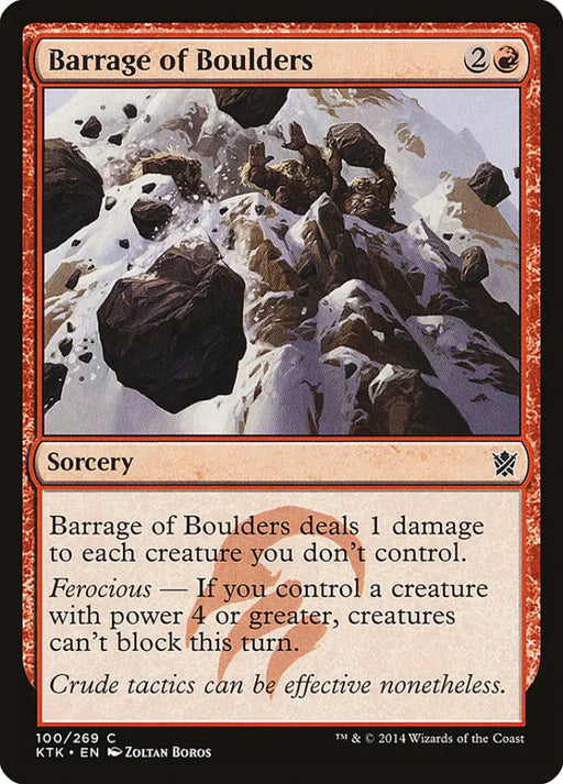 Barrage of Boulders [Khans of Tarkir] - MTG Single