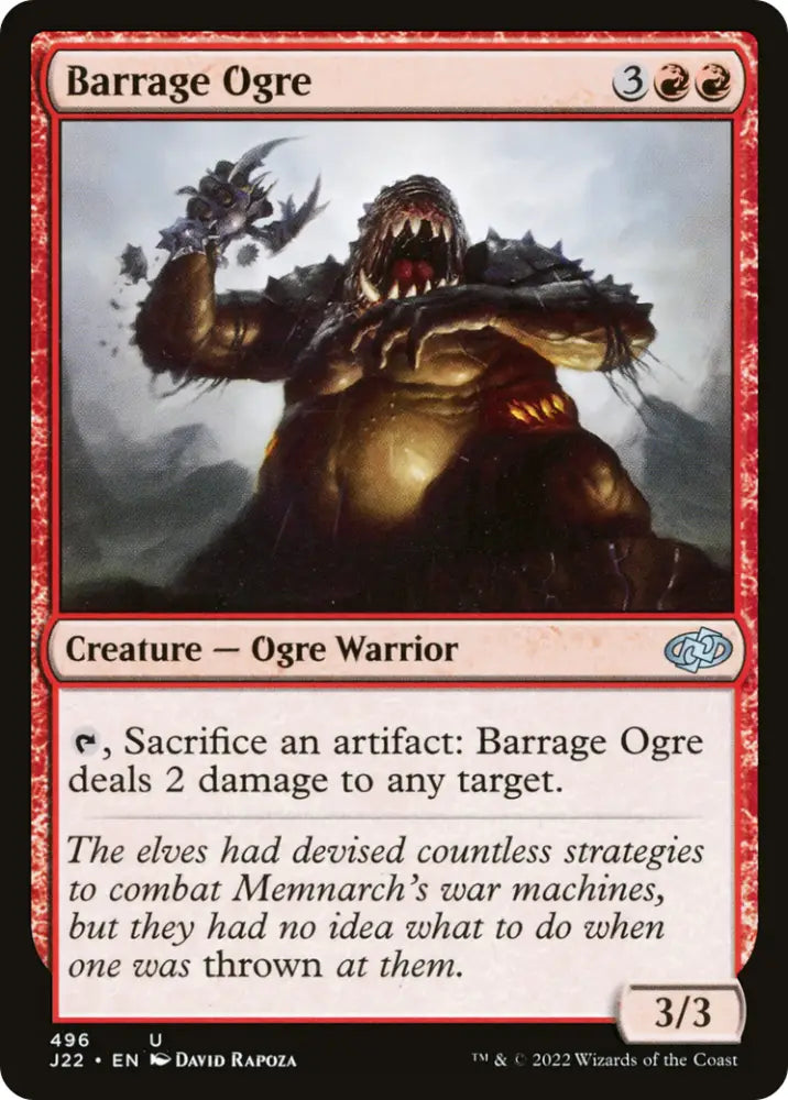 Barrage Ogre [Jumpstart 2022] - MTG Single