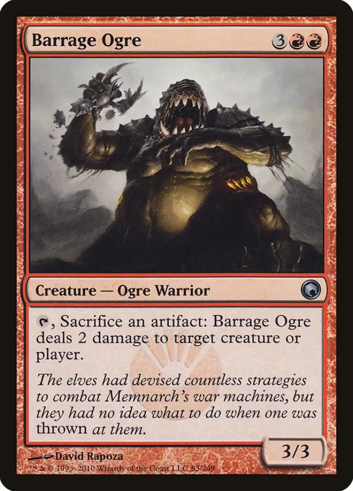 Barrage Ogre [Scars of Mirrodin] - MTG Single