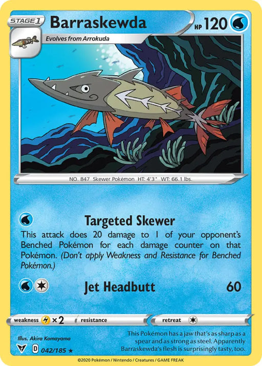 Barraskewda (042/185) [Sword & Shield: Vivid Voltage] - Pokemon Single