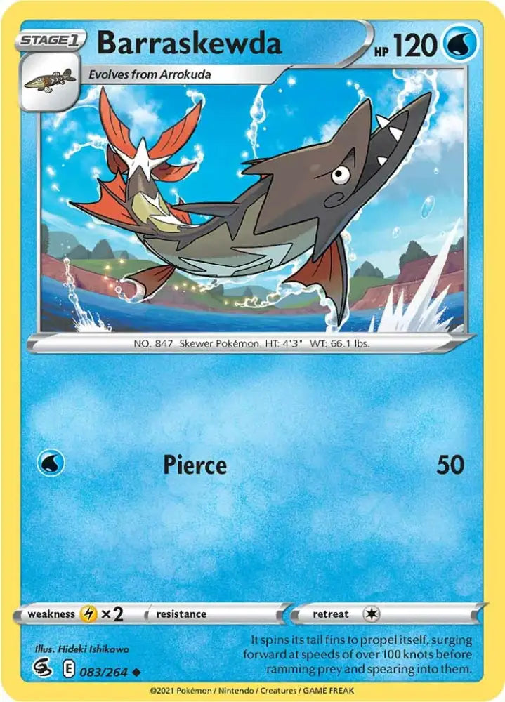 Barraskewda (083/264) [Sword & Shield: Fusion Strike] - Pokemon Single
