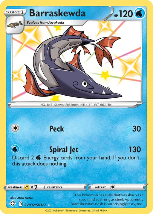 Barraskewda (SV032/SV122) [Sword & Shield: Shining Fates] - Pokemon Single