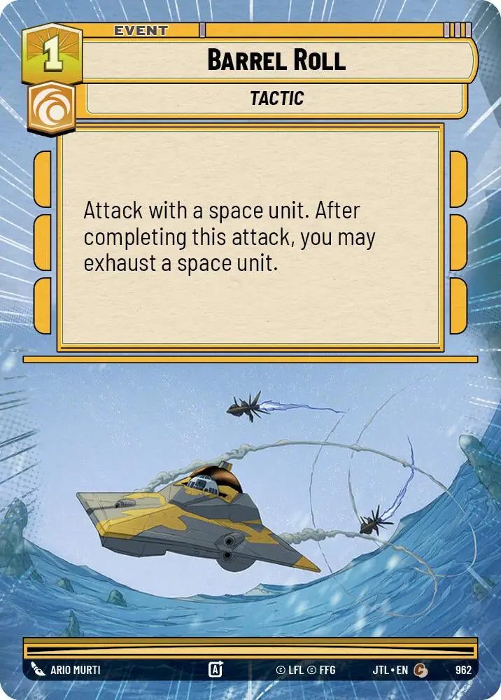 Barrel Roll (Hyperspace Foil) (962) [Jump to Lightspeed] - Star Wars: Unlimited Single