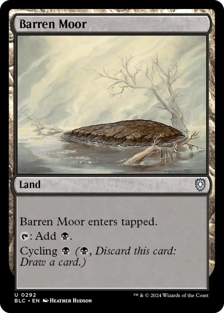 Barren Moor [Bloomburrow Commander] - MTG Single