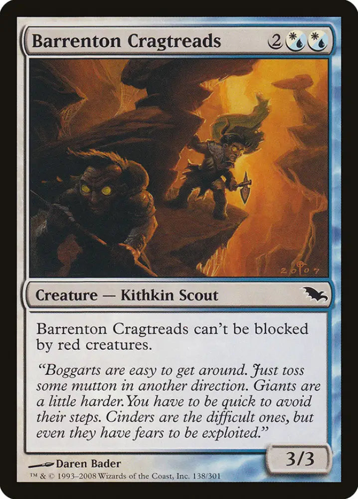 Barrenton Cragtreads [Shadowmoor] - MTG Single