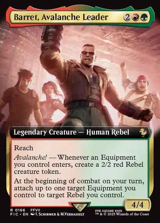 Barret, Avalanche Leader (166) [Final Fantasy Commander]