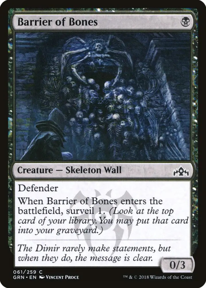 Barrier of Bones [Guilds of Ravnica] - MTG Single