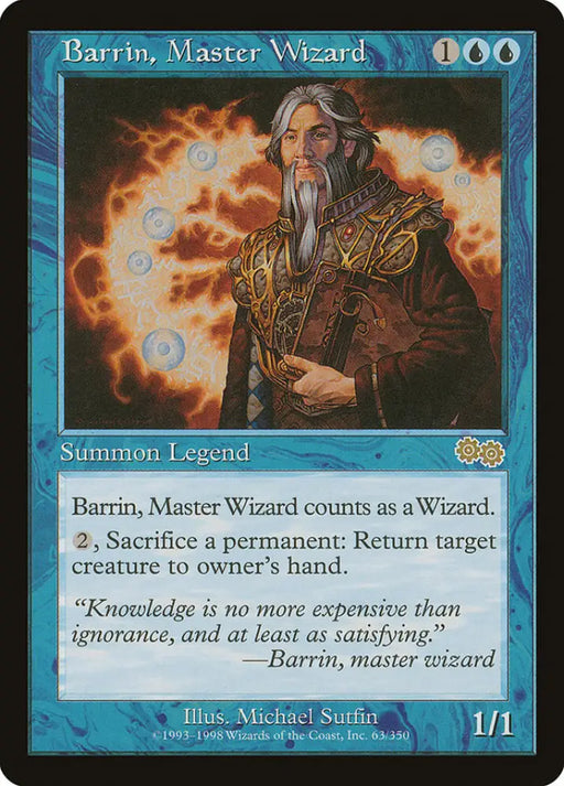 Barrin Master Wizard [Urza’s Saga] - MTG Single