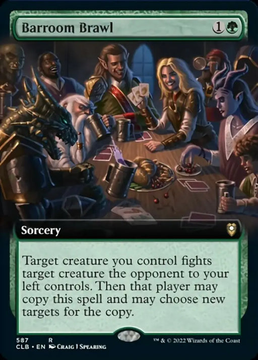 Barroom Brawl (Extended Art) [Commander Legends: Battle for Baldur’s Gate] - MTG Single