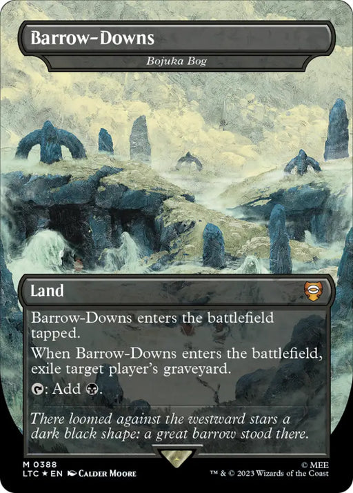 Barrow-Downs - Bojuka Bog (Surge Foil Realms and Relics) [The Lord of the Rings: Tales of Middle-Earth Commander] - MTG
