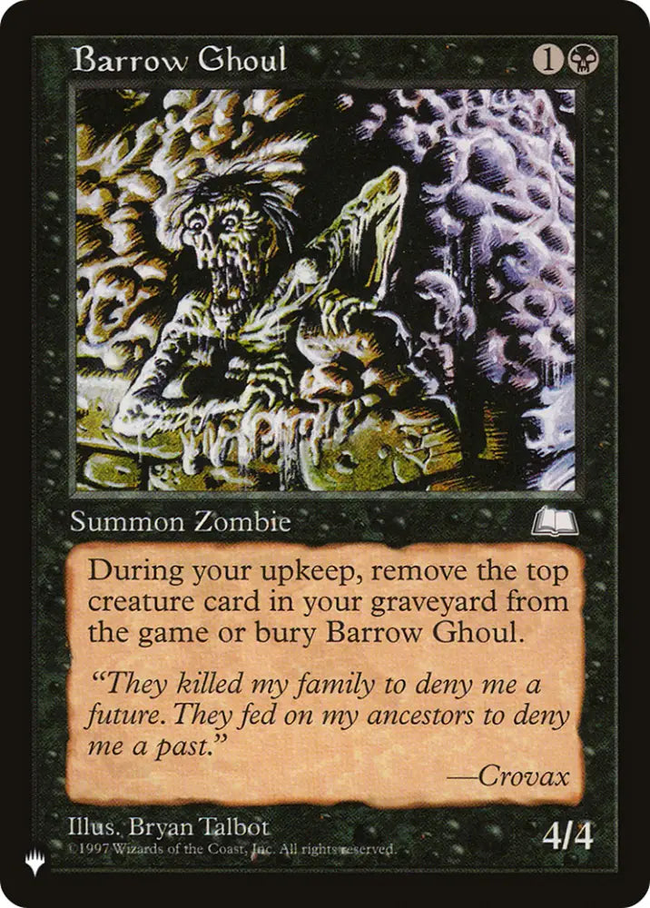 Barrow Ghoul [The List] - MTG Single