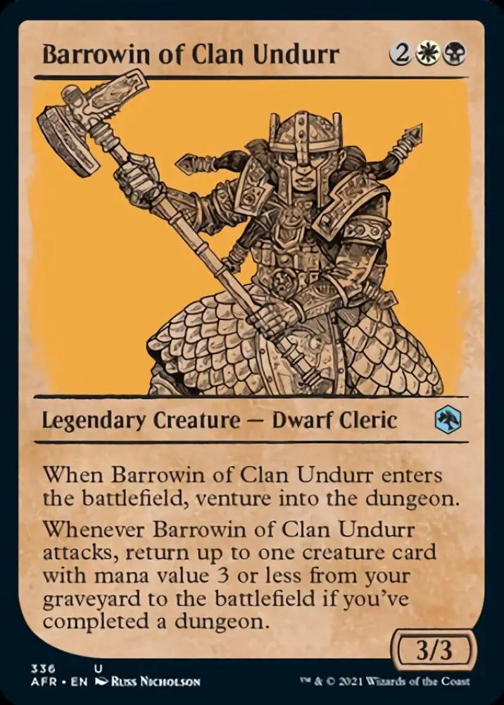 Barrowin of Clan Undurr (Showcase) [Dungeons & Dragons: Adventures in the Forgotten Realms] - MTG Single