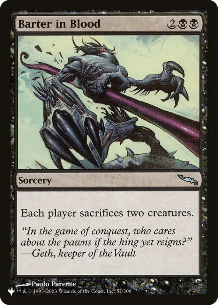 Barter in Blood [The List] - MTG Single