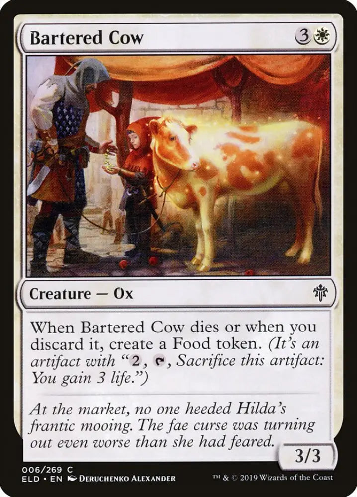 Bartered Cow [Throne of Eldraine] - MTG Single