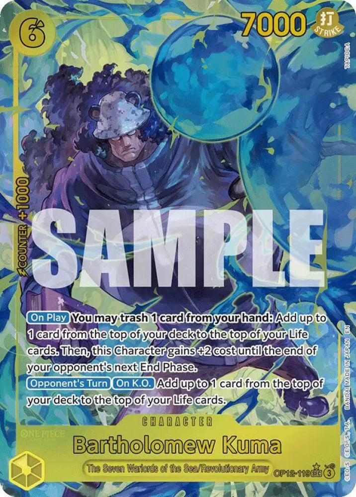 Bartholomew Kuma (Alternate Art) (OP12-119) [Legacy of the Master]
