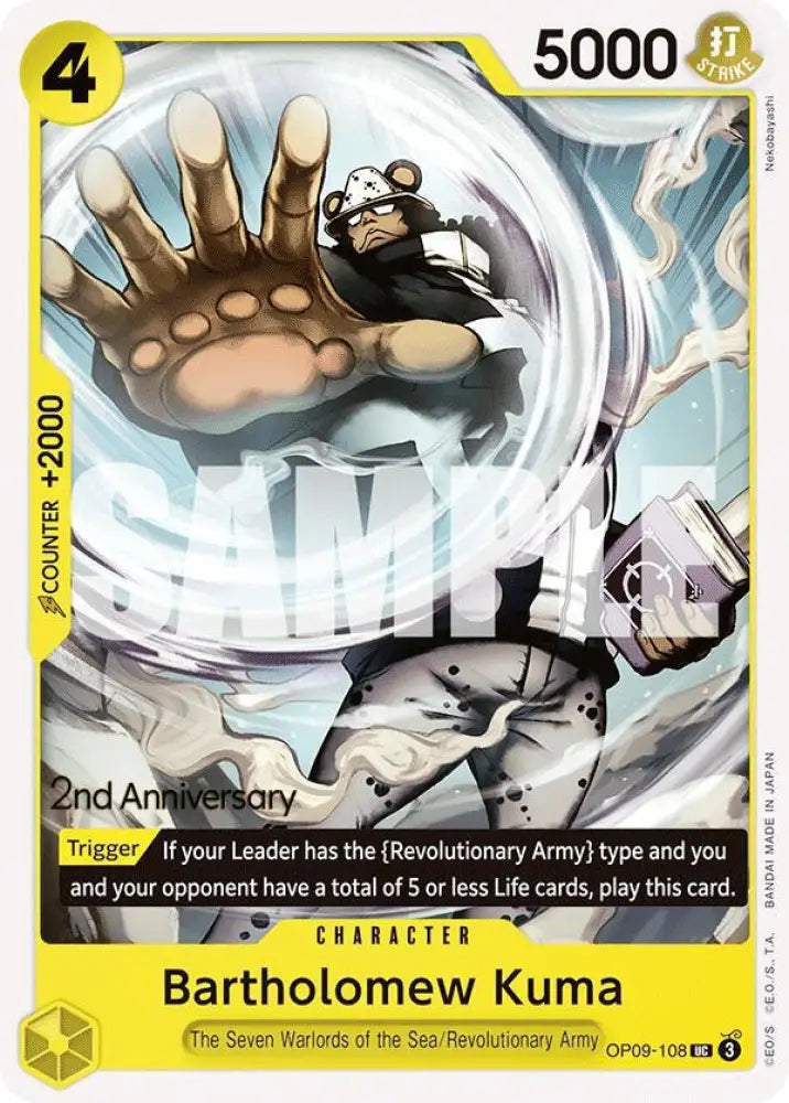 Bartholomew Kuma (OP09-108) [Emperors in the New World: 2nd Anniversary Tournament Cards]