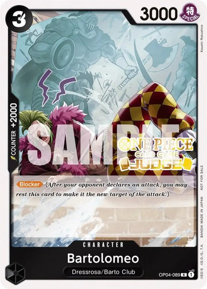 Bartolomeo (Judge Pack Vol. 3) (OP04-089) [One Piece Promotion Cards]