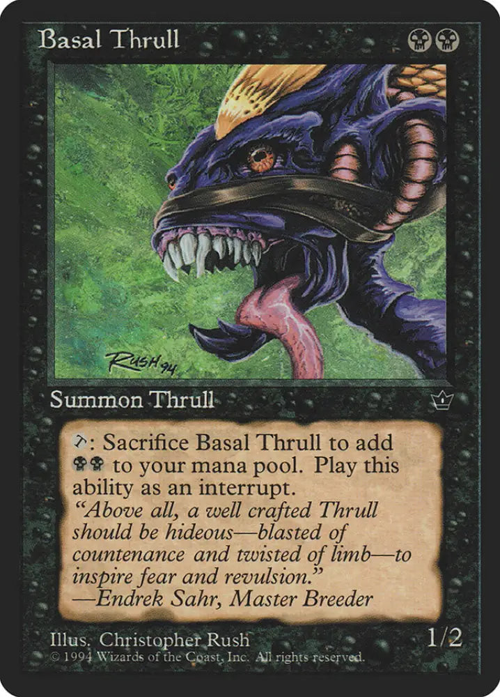 Basal Thrull (Christopher Rush) [Fallen Empires] - MTG Single