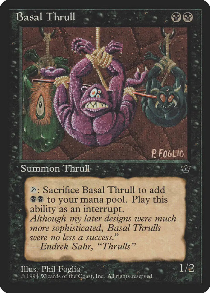 Basal Thrull (Phil Foglio) [Fallen Empires] - MTG Single