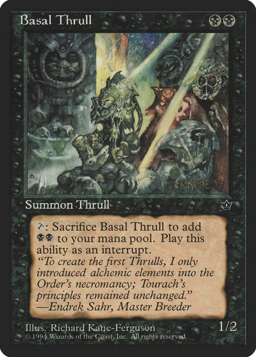 Basal Thrull (Richard Kane Ferguson) [Fallen Empires] - MTG Single