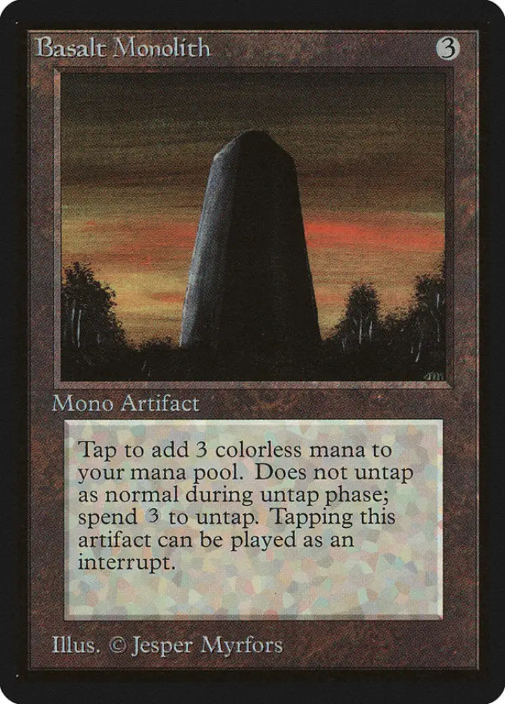 Basalt Monolith [Beta Edition] - MTG Single
