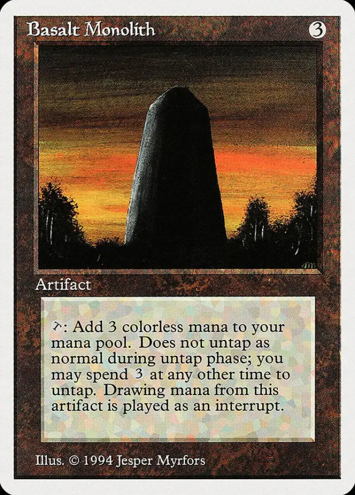 Basalt Monolith [Summer Magic / Edgar] - MTG Single