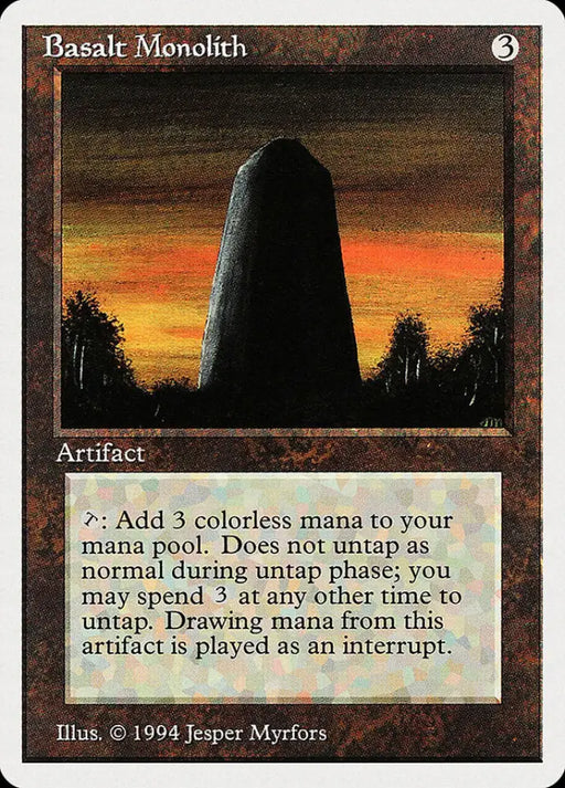 Basalt Monolith [Summer Magic / Edgar] - MTG Single