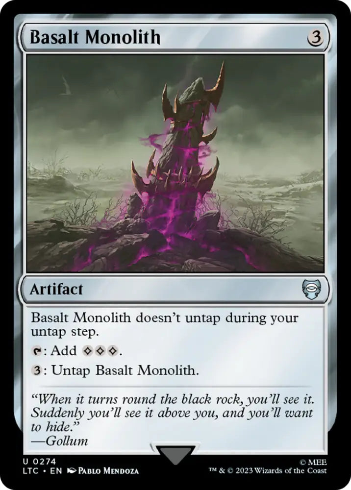 Basalt Monolith [The Lord of the Rings: Tales of Middle-Earth Commander] - MTG Single
