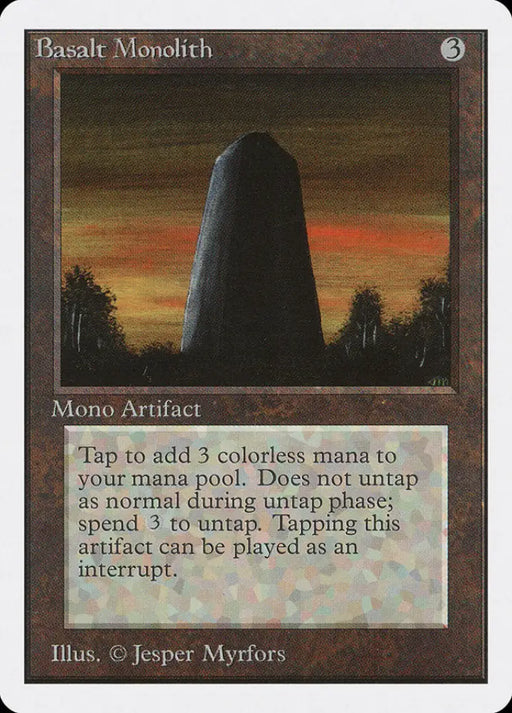 Basalt Monolith [Unlimited Edition] - MTG Single