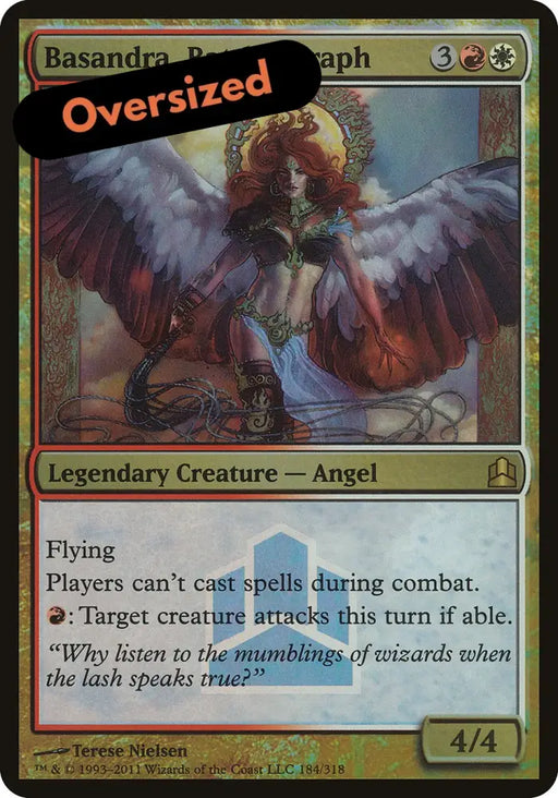 Basandra Battle Seraph (Launch) (Oversized) [Commander 2011 Oversized] - MTG Single