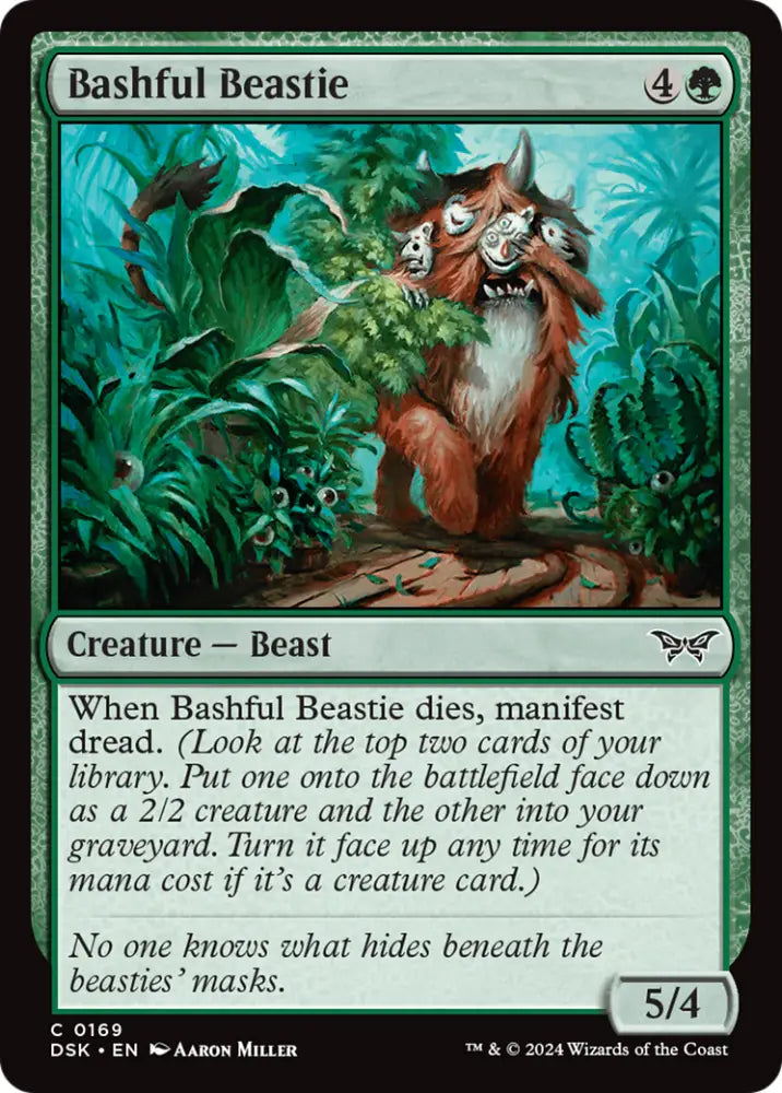 Bashful Beastie [Duskmourn: House of Horror] - MTG Single