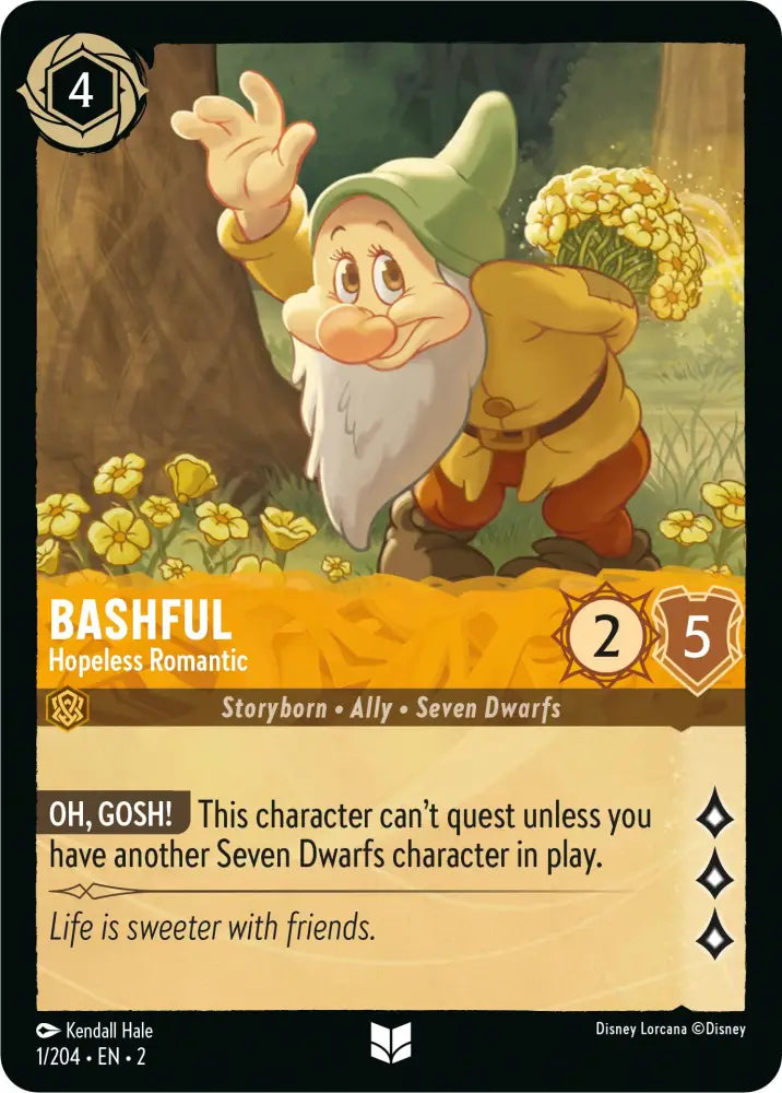 Bashful - Hopeless Romantic (1/204) [Rise of the Floodborn] - Lorcana Single