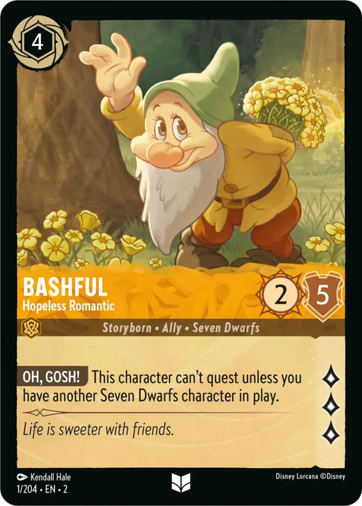 Bashful - Hopeless Romantic (1/204) [Rise of the Floodborn] - Lorcana Single
