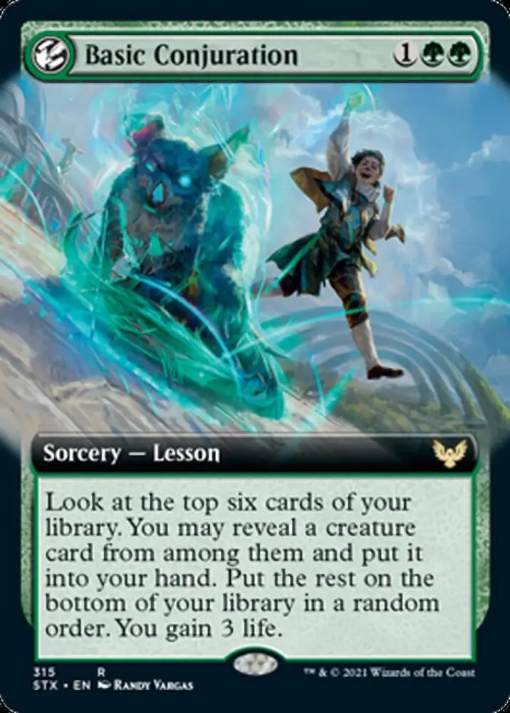 Basic Conjuration (Extended Art) [Strixhaven: School of Mages] - MTG Single