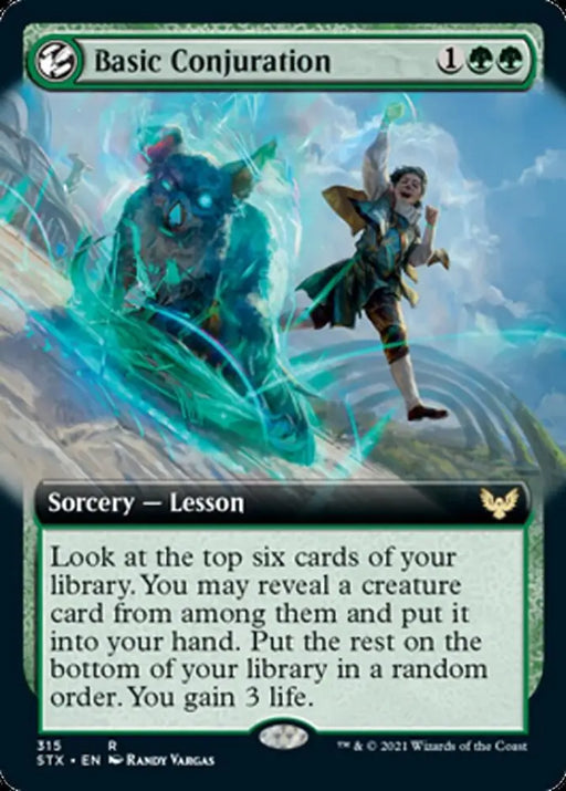 Basic Conjuration (Extended Art) [Strixhaven: School of Mages] - MTG Single