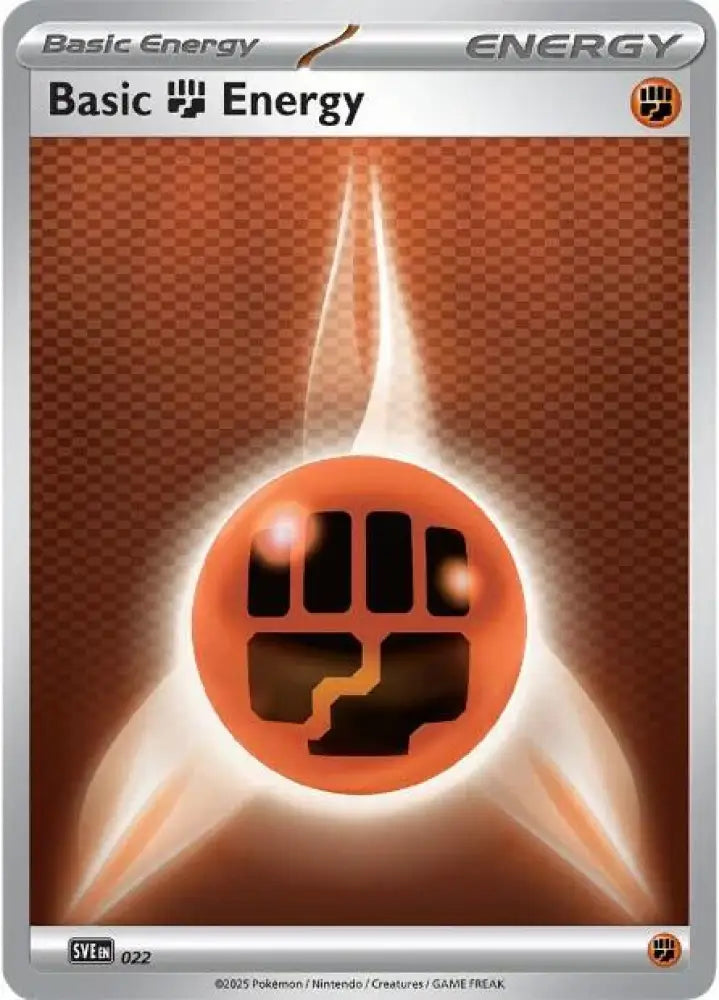Basic Fighting Energy - 022 [SVE: Scarlet & Violet Energies]
