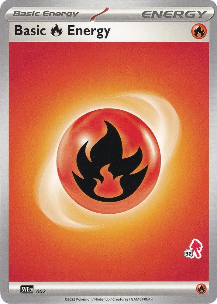 Basic Fire Energy (002) (Armarouge Stamp #32) [Battle Academy 2024] - Pokemon Single