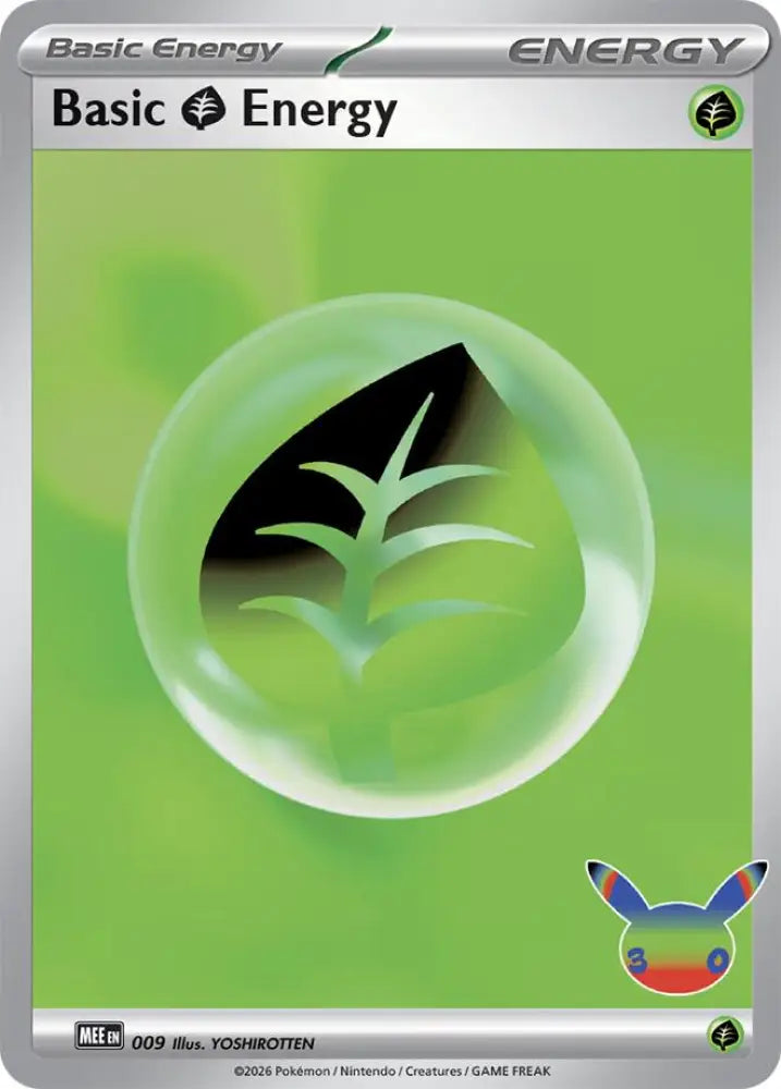 Basic Grass Energy - 009 (30th Celebration) [MEE: Mega Evolution Energies]