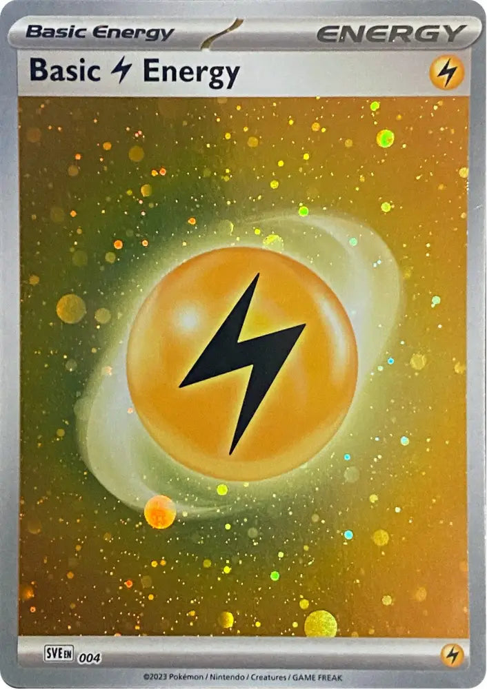Basic Lightning Energy (004) (Cosmos Holo) [Scarlet & Violet: Base Set] - Pokemon Single