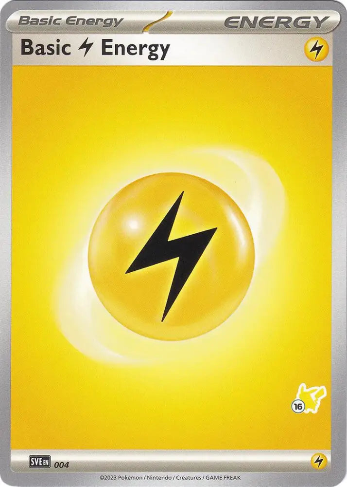 Basic Lightning Energy (004) (Pikachu Stamp #16) [Battle Academy 2024] - Pokemon Single