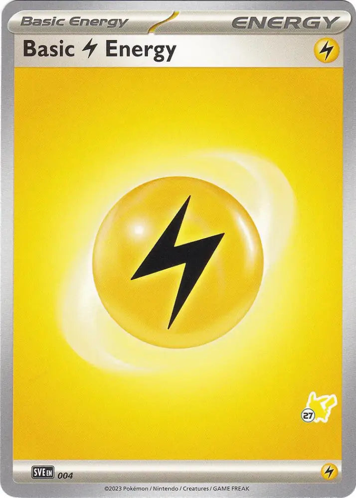 Basic Lightning Energy (004) (Pikachu Stamp #27) [Battle Academy 2024] - Pokemon Single