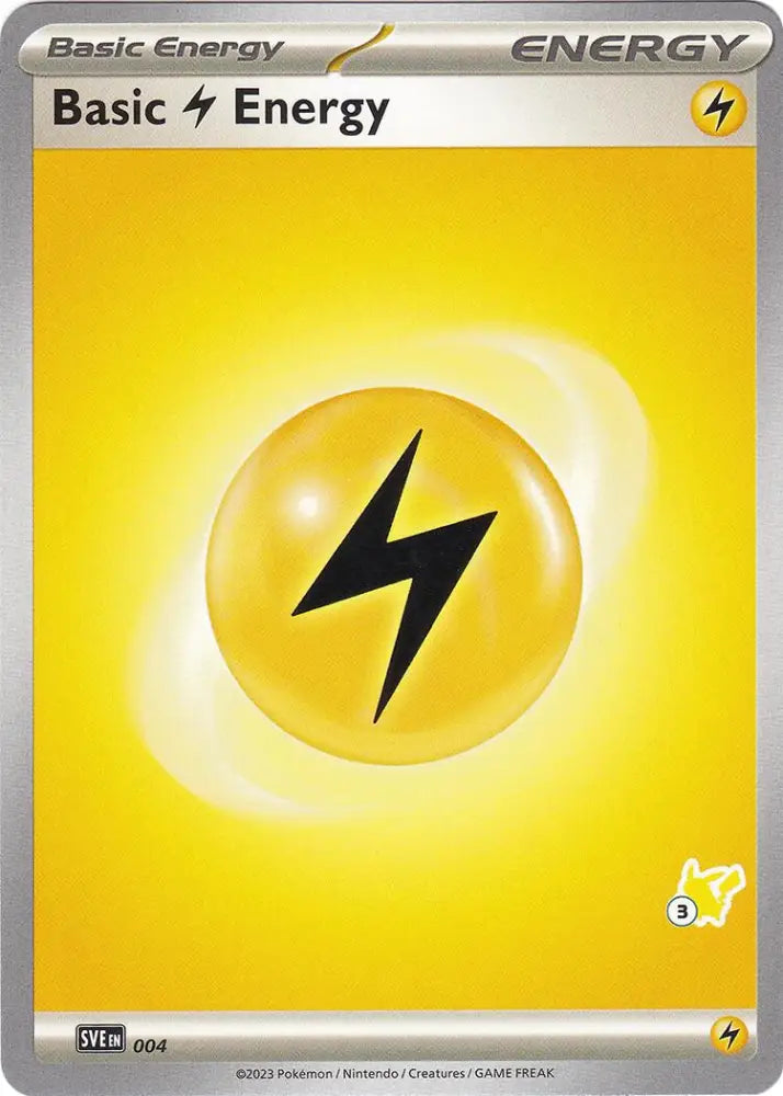 Basic Lightning Energy (004) (Pikachu Stamp #3) [Battle Academy 2024] - Pokemon Single