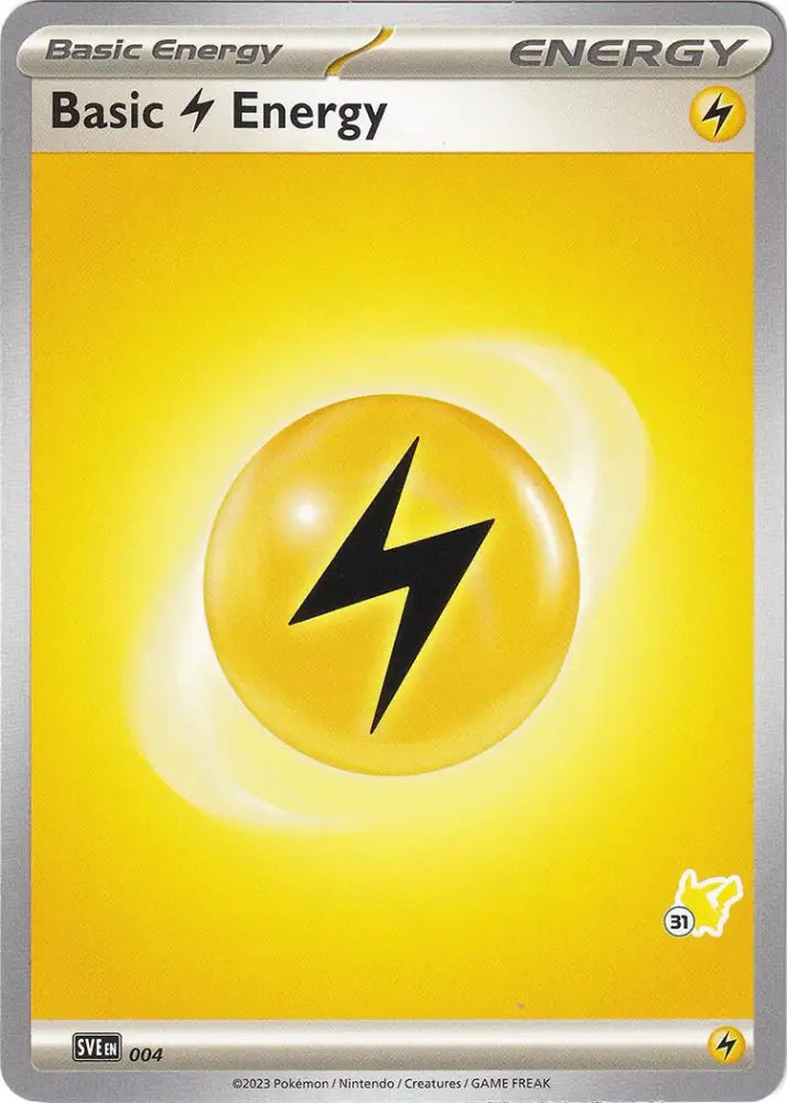 Basic Lightning Energy (004) (Pikachu Stamp #31) [Battle Academy 2024] - Pokemon Single