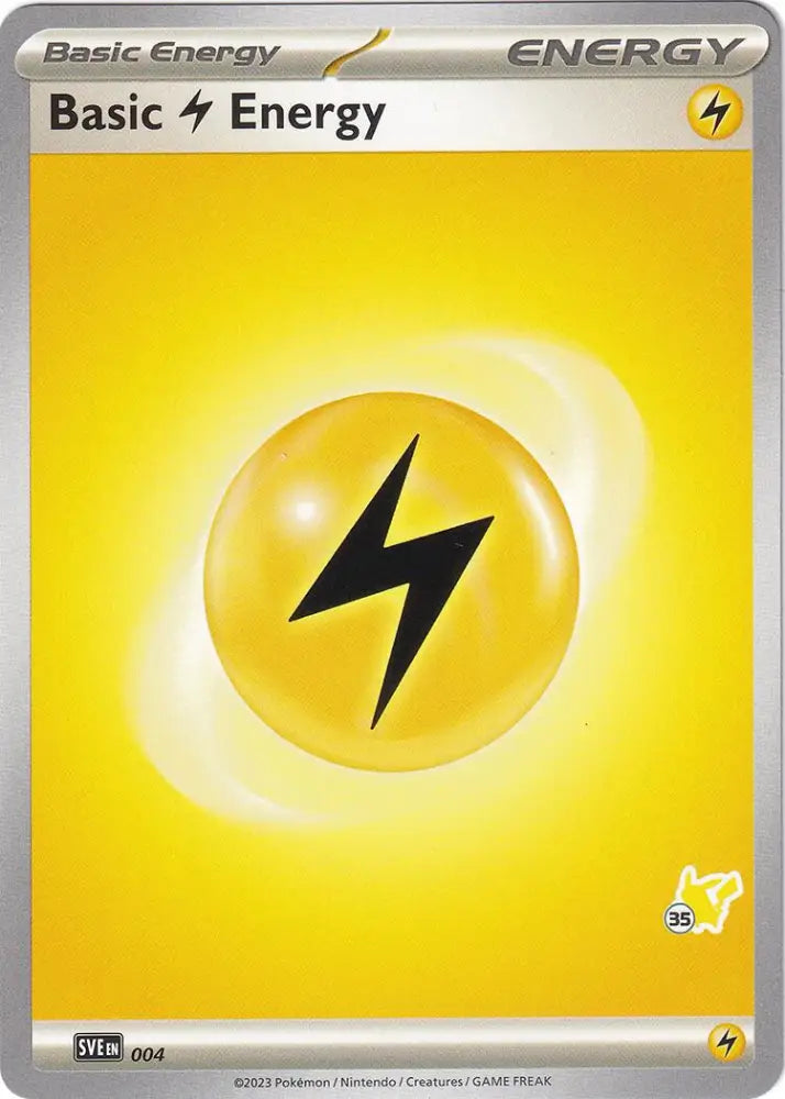 Basic Lightning Energy (004) (Pikachu Stamp #35) [Battle Academy 2024] - Pokemon Single