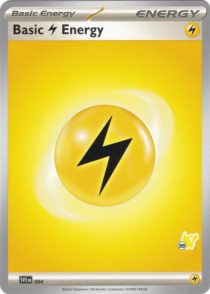 Basic Lightning Energy (004) (Pikachu Stamp #39) [Battle Academy 2024] - Pokemon Single
