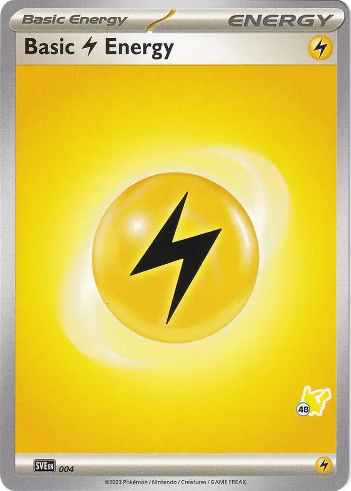 Basic Lightning Energy (004) (Pikachu Stamp #48) [Battle Academy 2024] - Pokemon Single