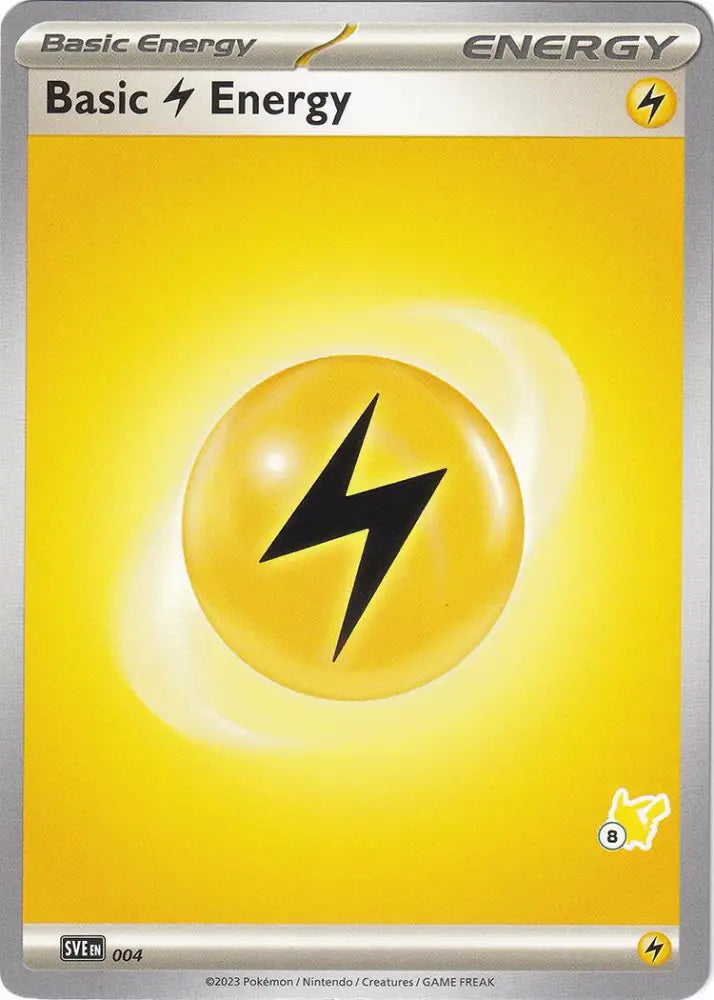 Basic Lightning Energy (004) (Pikachu Stamp #8) [Battle Academy 2024] - Pokemon Single