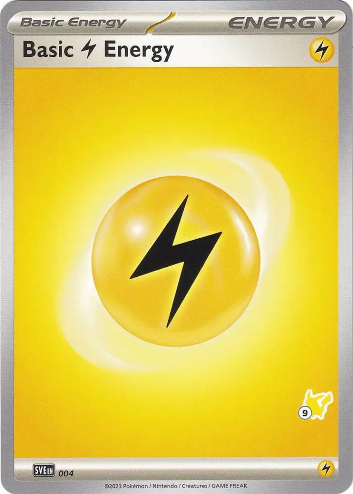 Basic Lightning Energy (004) (Pikachu Stamp #9) [Battle Academy 2024] - Pokemon Single