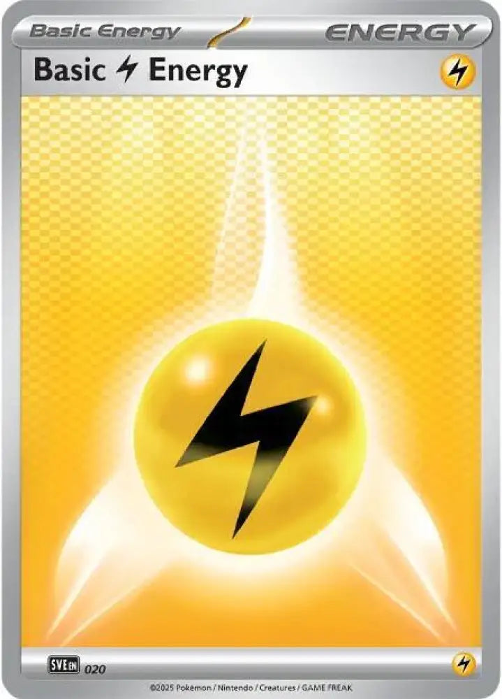 Basic Lightning Energy - 020 [SVE: Scarlet & Violet Energies]