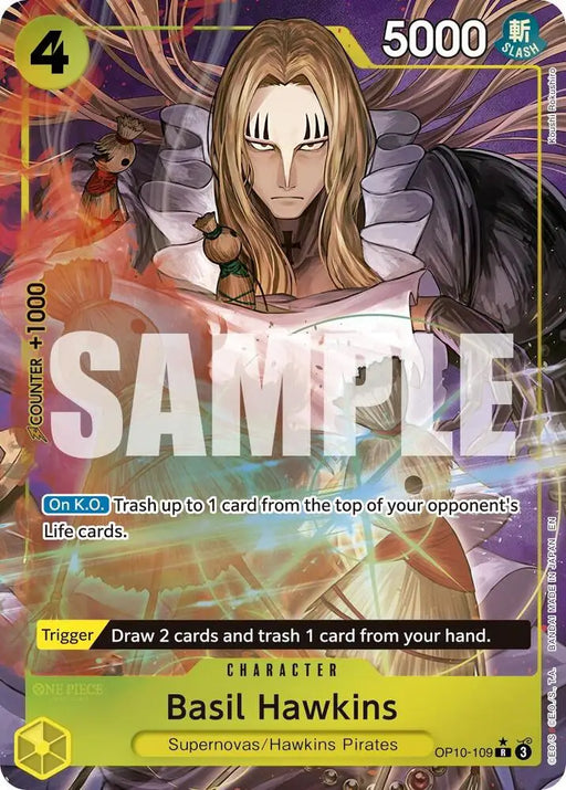 Basil Hawkins - OP10-109 (Alternate Art) [Premium Booster -The Best- Vol. 2]
